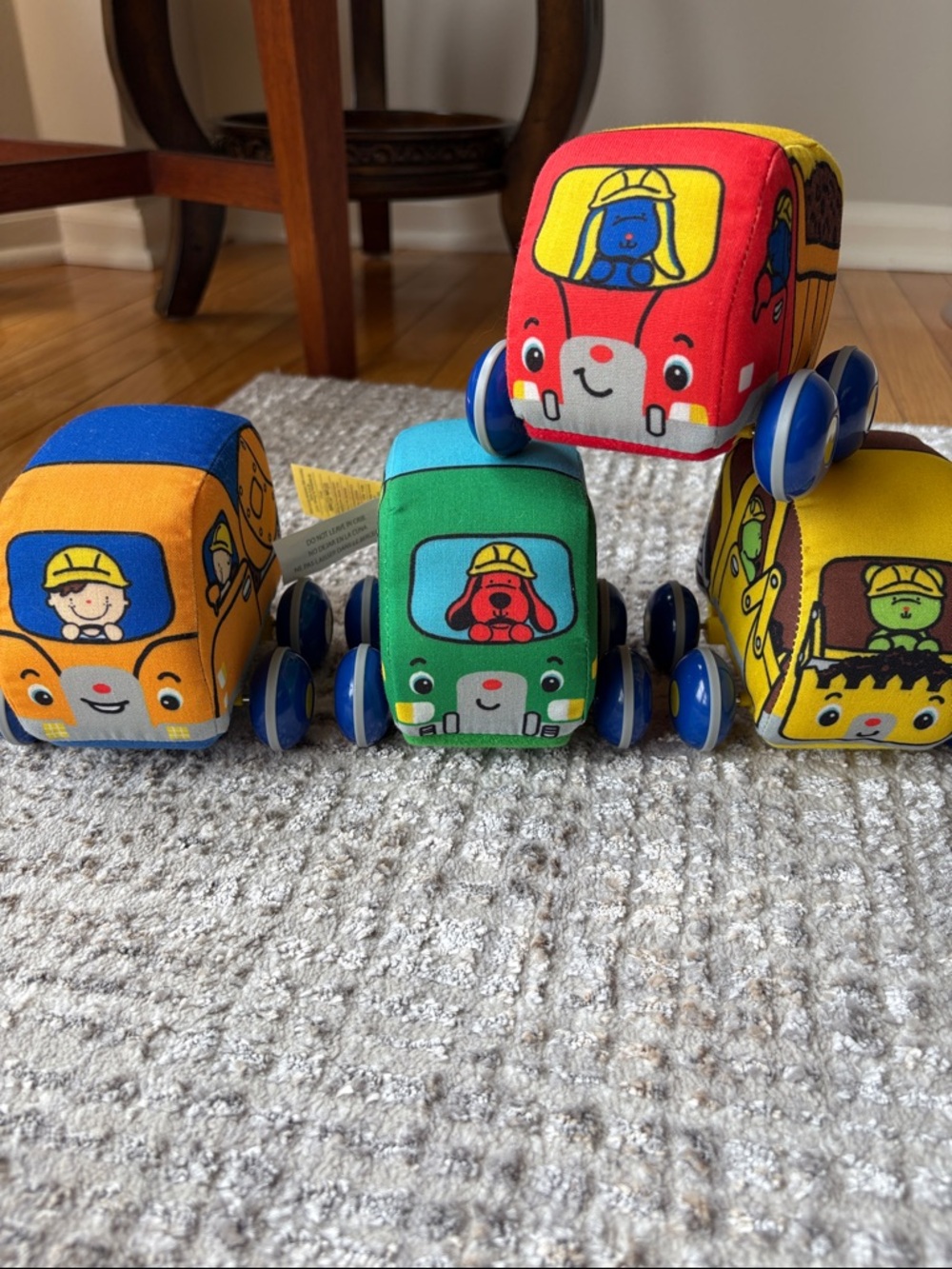 Melissa & Doug Soft Plush Pull-Back Toy Cars Set of 4